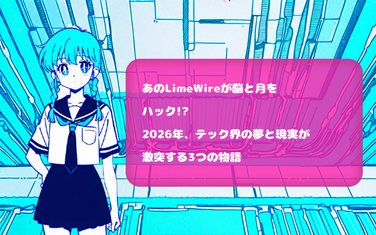 あのLimeWireが脳と月をハック!? 2026年、テック界の夢と現実が激突する3つの物語